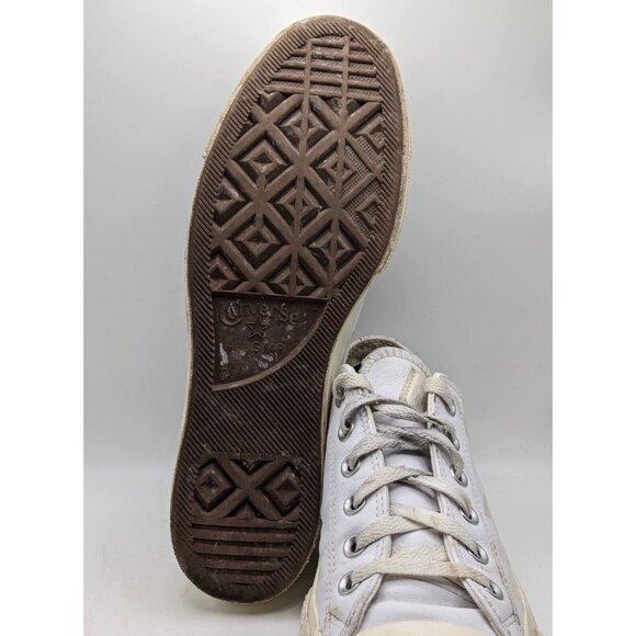 Converse PLATFORM White Leather Women's Size 10 One Star Chuck Taylor Shoes - Picture 7 of 8